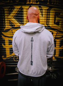 THE ARROW BACK ZIP HOODIE