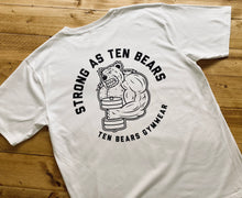 Strong As Ten Bears Oversized White Tee - Organic Cotton