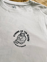 Strong As Ten Bears Oversized White Tee - Organic Cotton