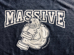 THE MASSIVE TEE - HEATHER NAVY